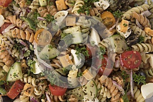 Pasta Salad - overhead