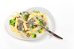 Pasta with sausage and broccoli