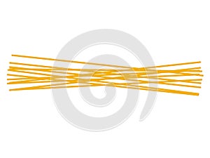 Pasta spagetti. Italian pasta cartoon illustration isolated on white background.