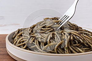 Pasta with Squid Ink Sauce