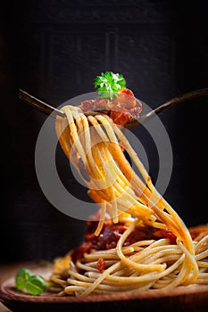 Pasta with tomato sauce