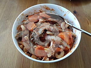 Pasta with Tuckey and Carrots