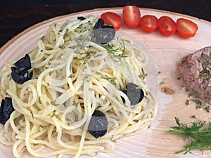 Pasta with tuna fish, italian style.