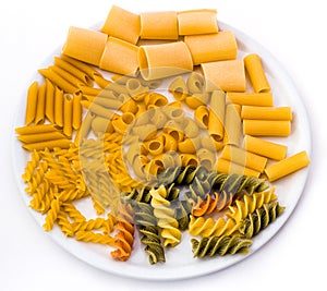 Pasta Variation on a Plate