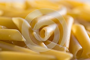 Pasta on white background