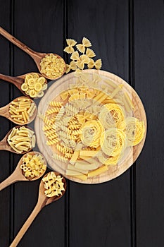 Pasta on Wood