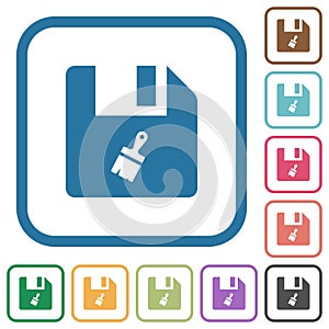Paste file simple icons