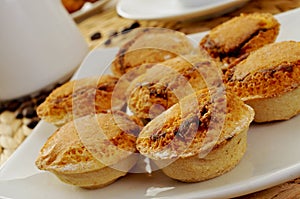 Pasteis de feijao, typical Portuguese pastries