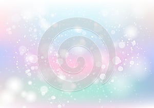 Pastel, abstract background, colorful, dust and particles scatter with stars scatter blinking blur vector illustration, holiday s