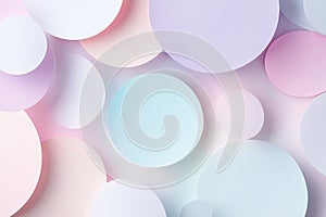 Pastel abstract circular minimal background