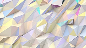 Pastel abstract triangles poly colors geometric shape background