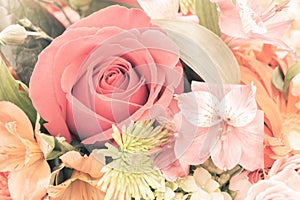 A Pastel Background of Flowers