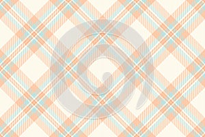 Pastel background tartan check, hounds pattern texture vector. Order fabric textile plaid seamless in sea shell and light colors