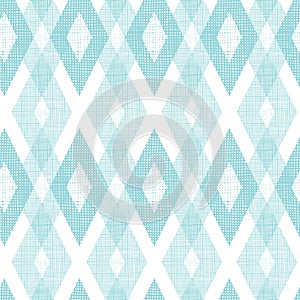 Pastel blue fabric ikat diamond seamless pattern