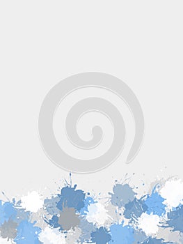 Pastel blue paint spatter background