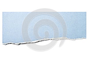 Pastel Blue Paper Tear Isolated