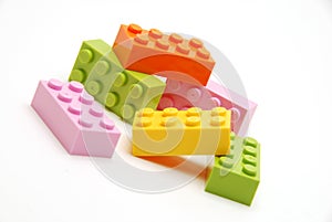 Pastel building blocks
