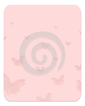Pastel butterfly template