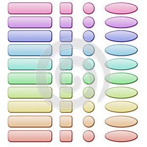 Pastel button collection