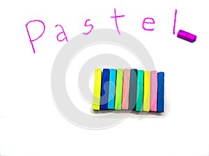 Pastel chalk background