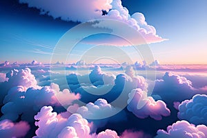Pastel Cloud Serenity, Generative AI