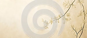 pastel color beige background parchment with a thin barely noticeable floral ornament