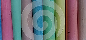 Pastel color of chalks