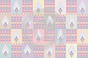 Pastel color of Diamond shape stripe pattern