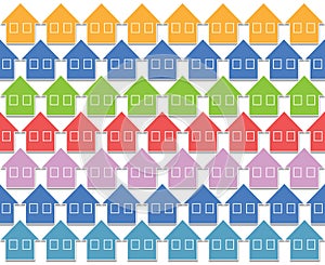 Pastel color houses