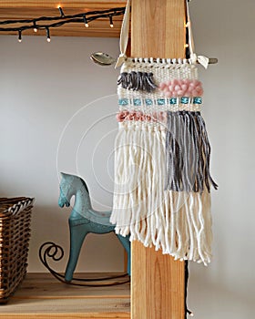 Pastel color wall hanging