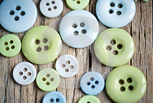 Pastel Colored Buttons