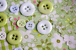 Pastel Colored Buttons