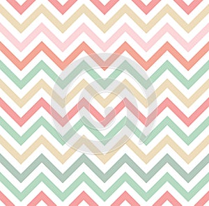 Pastel colored chevron pattern