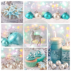 Pastel colored christmas photo