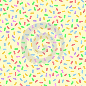 Pastel colored confetti simple seamless pattern, vector