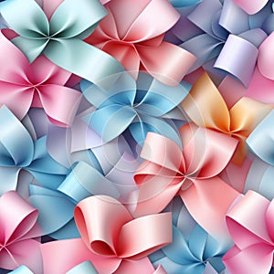 Pastel colored ribbon colorful seamless image