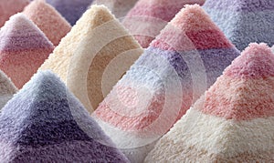 Pastel Colored Sand Pyramids Abstract Texture Background