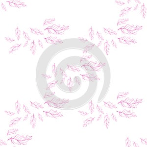 Pastel-colored seamless feather pattern. Seamless background with feathers of bird.