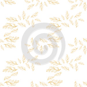 Pastel-colored seamless feather pattern. Seamless background with feathers of bird.