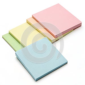 Pastel colored sticky notes