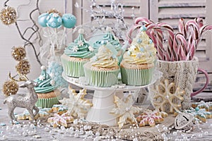 Pastel colored sweets