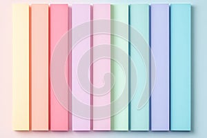 Pastel Colored Vertical Panels in Soft Gradient Light