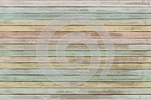 Pastel colored wood planks background or texture
