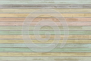 Pastel colored wood planks background or texture