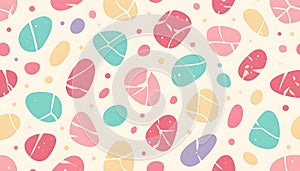 Pastel Colorful stones pattern