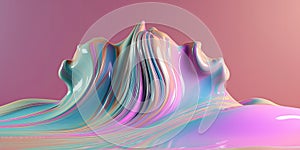 Pastel colors swirls morphing abstract fluid art