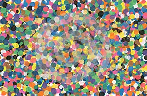 Pastel colour mingled circles abstract background