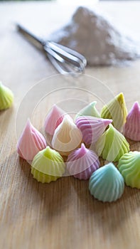Pastel confectionery, sweet to eat
