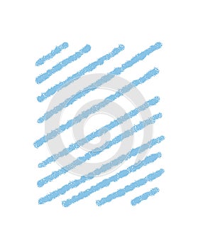 Pastel Crayon Scribble Rectangle Frame Sketch