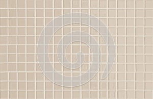 Pastel cream ceramic wall and floor tiles mosaic abstract background. Design geometric wallpaper texture decoration bedroom.